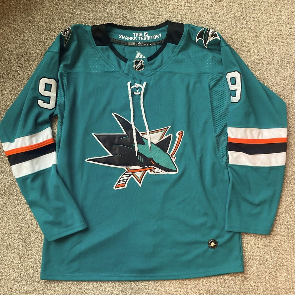 ADIDAS San Jose sharks Evander Kane #9 Home Jersey